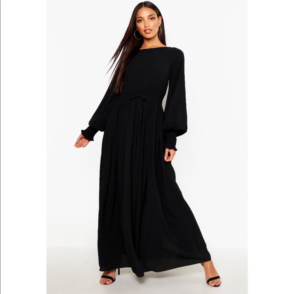 Black maxi dress